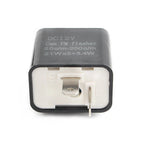 Pin Adjustable LED Flasher Relay for Turn Signal Light - Black