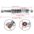 Pair Chrome Rear Shocks for Harley Sportster XL883/1200 (1979–2012)