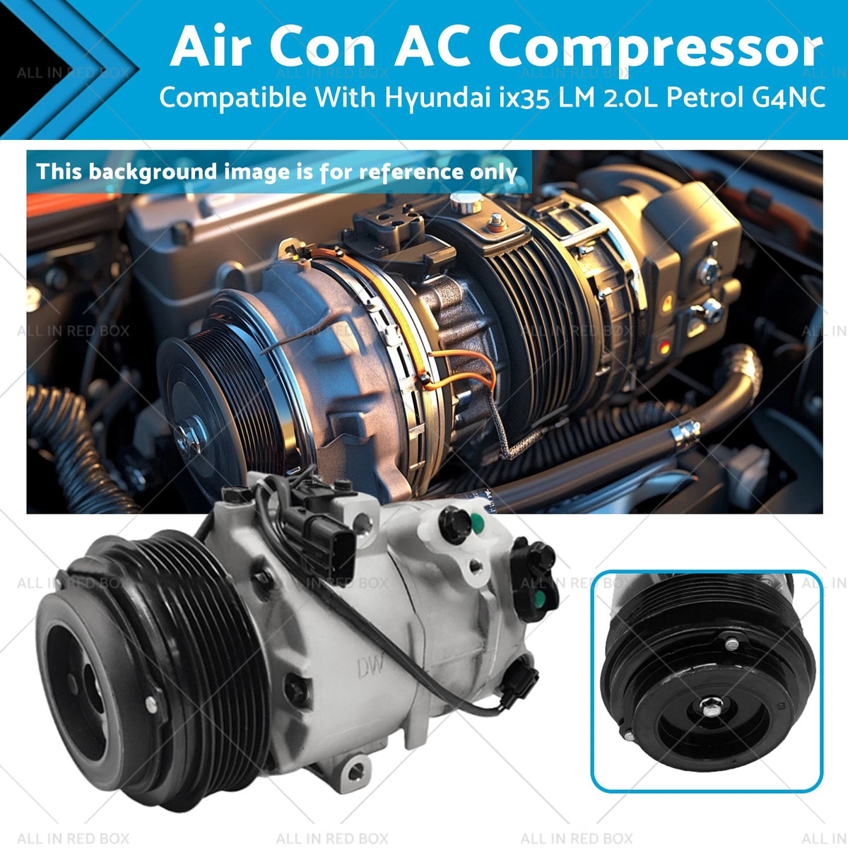 AC Compressor for Hyundai ix35 LM 2.0L Petrol G4NC (2013–2015)