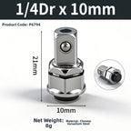 Set of 3 Hex Socket Quick Release Adapters for Ratchet Wrenches