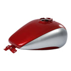 6 Gallon Fuel Gas Tank for Harley Touring Road Glide (2008–2024) Red/Silver