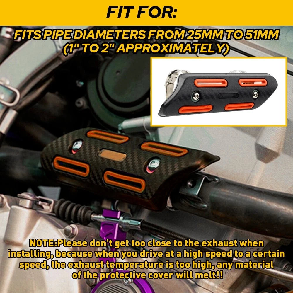4 Stroke Pipe Heat Shield Guard for KTM 250 350 450 500 EXC-F (2017–2023)