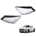 Headlight Lens Cover Pair for Mercedes Benz W117 (2016–2019) Polycarbonate