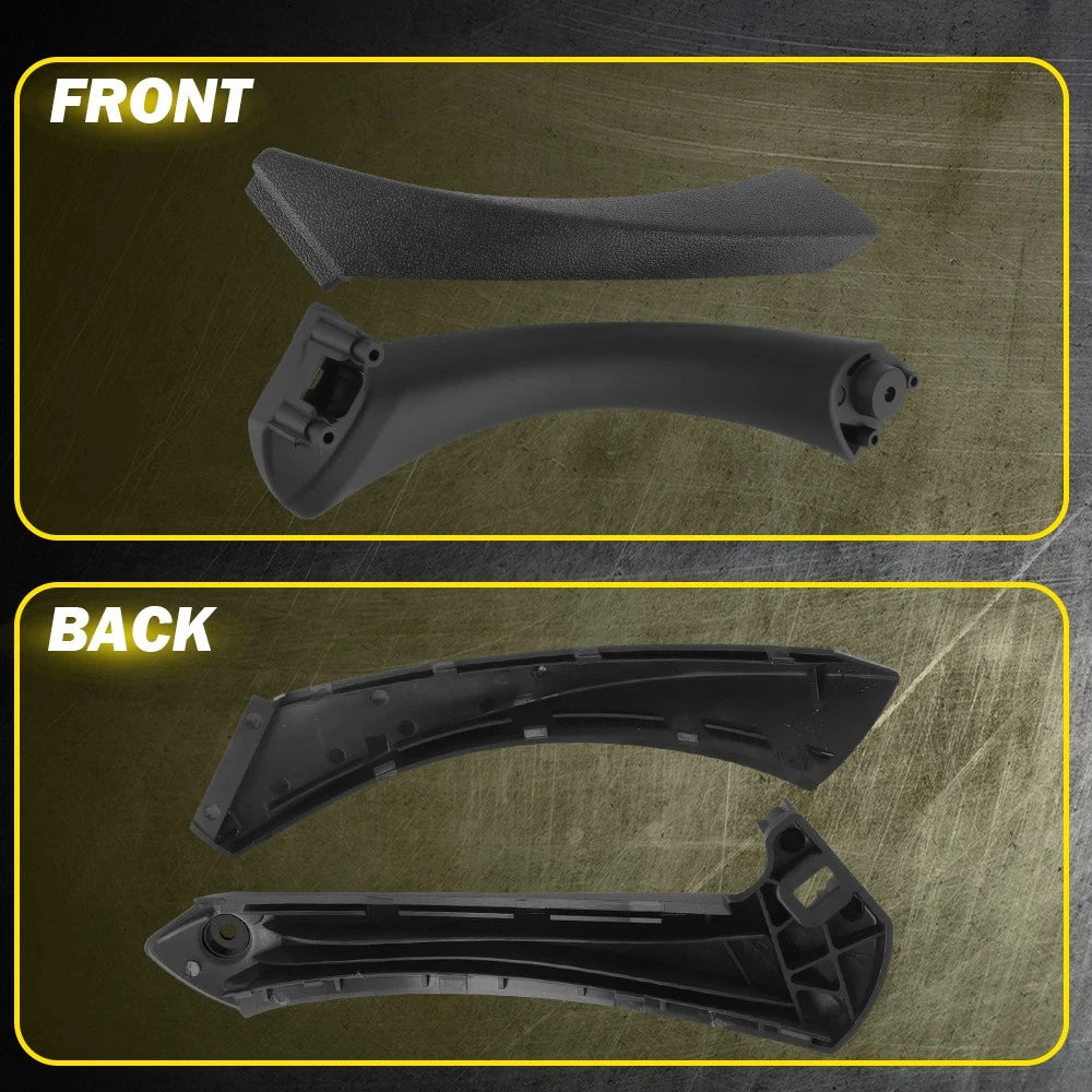 Set of 6 Black Inner Door Handle Pull Covers for BMW E90 3-Series (2004-2012)