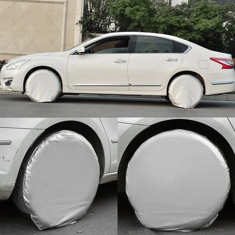 Set of 4 Waterproof Tire Covers for RV Trailer Camper (32")