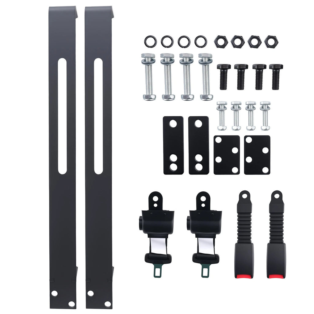 Set of 2 Seat Belt Brackets for EZGO TXT, Club Car DS (Universal)