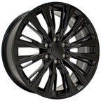 2WD Wheel 22 Inch Satin Black Replacement for 1988-2000 Chevy C2500