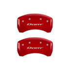 Red Caliper Covers Front and Rear for 2013-2016 Dodge Dart by MGP