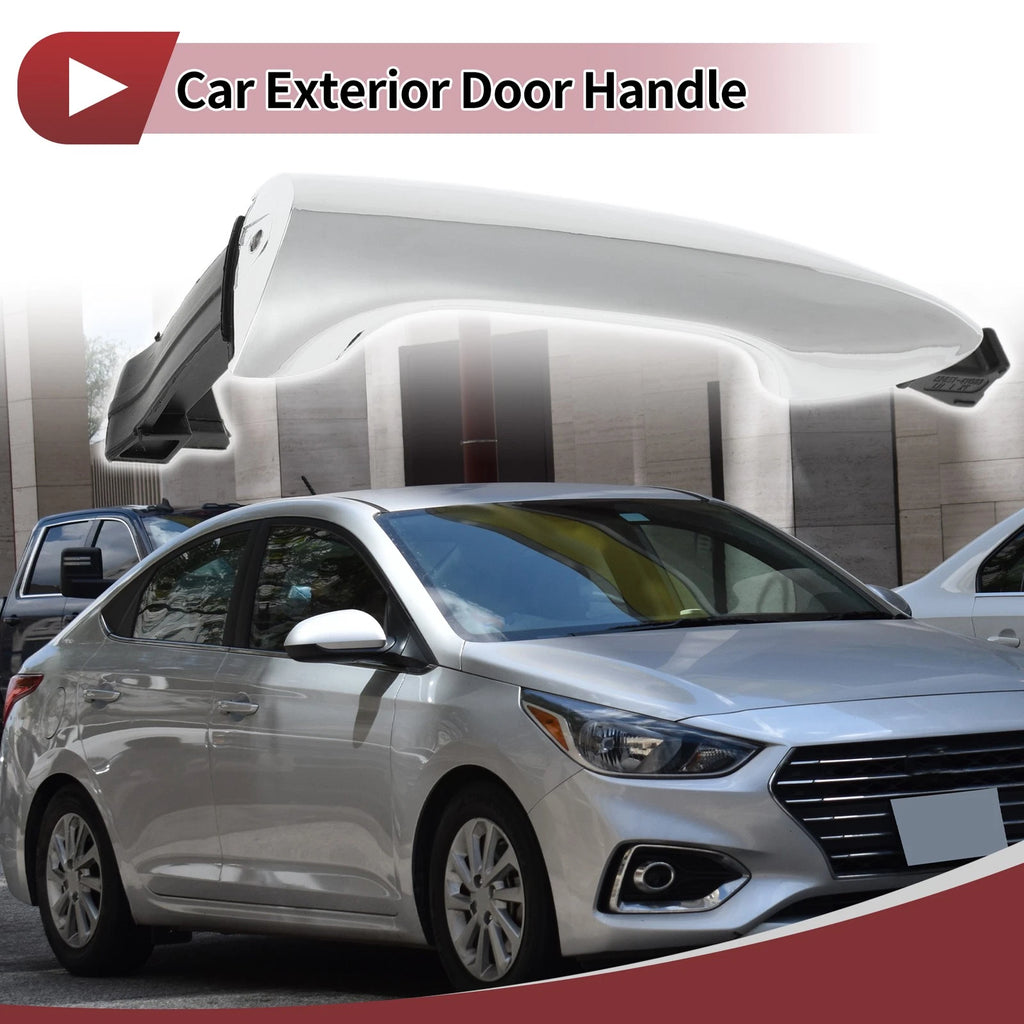 Car Door Handle Grip for Hyundai Elantra (2017–2020) No. 82651-3X010 Silver Tone