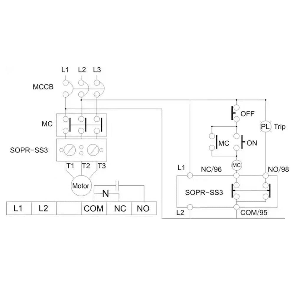 Electronic Overload Relay for Motor Protection (SOPRSS3220)