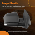 Heated Power Mirror for Ford F-150 XL (2015–2017) FL3Z17683DD Signal Blind