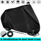 Motorcycle Cover XL for Universal Fit (97×41×49 in) Waterproof UV Protector