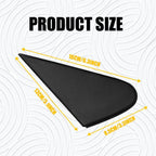Pair Side Black Mirror Corner Triangle Bezel Covers for Toyota RAV4 (2009–2012)