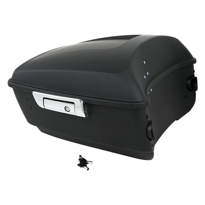 Matte Black Trunk Backrest Mount Rack for Harley Touring Road Glide (2009–2013)