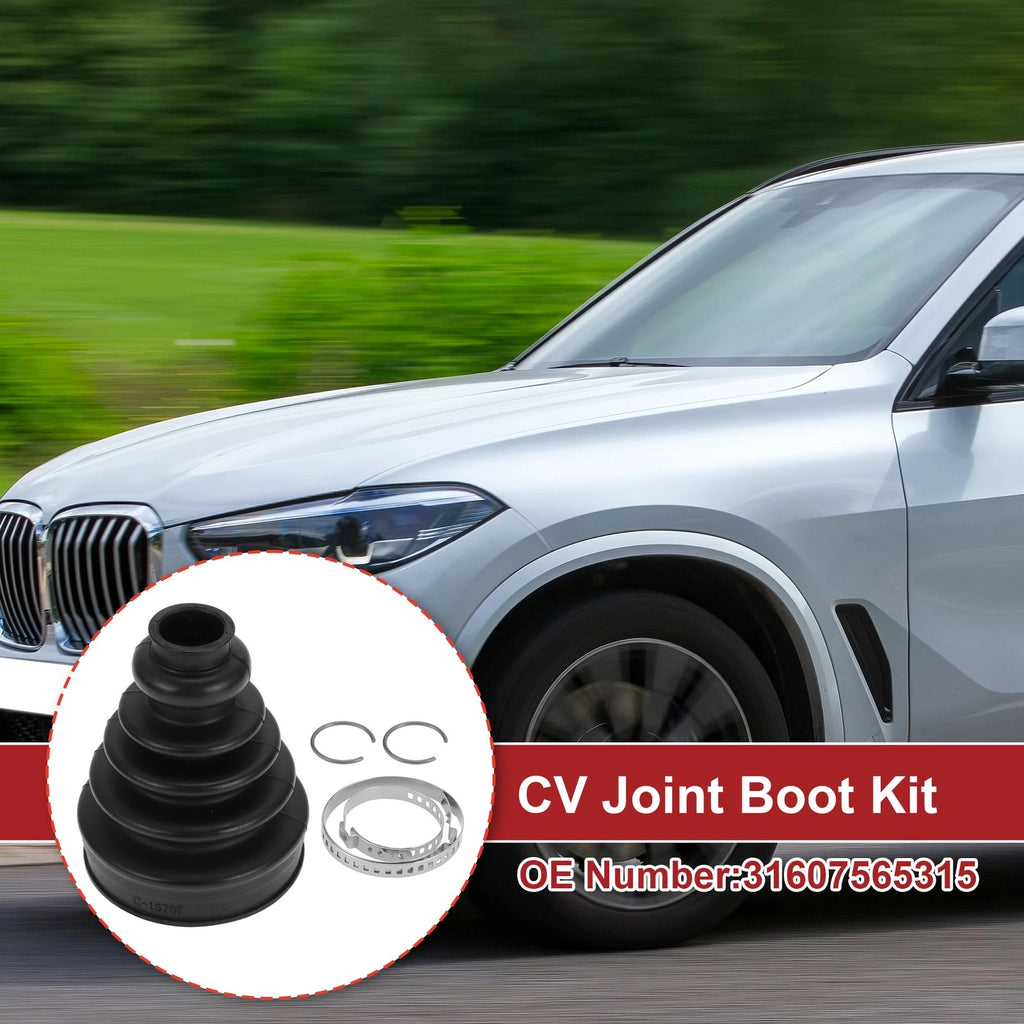 Inner CV Joint Boot Kit with Clamps for BMW X5 (2000–2006) - 31607565315