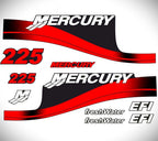 Set of 2 Decals for Mercury Outboard 225hp (824105A00) Red