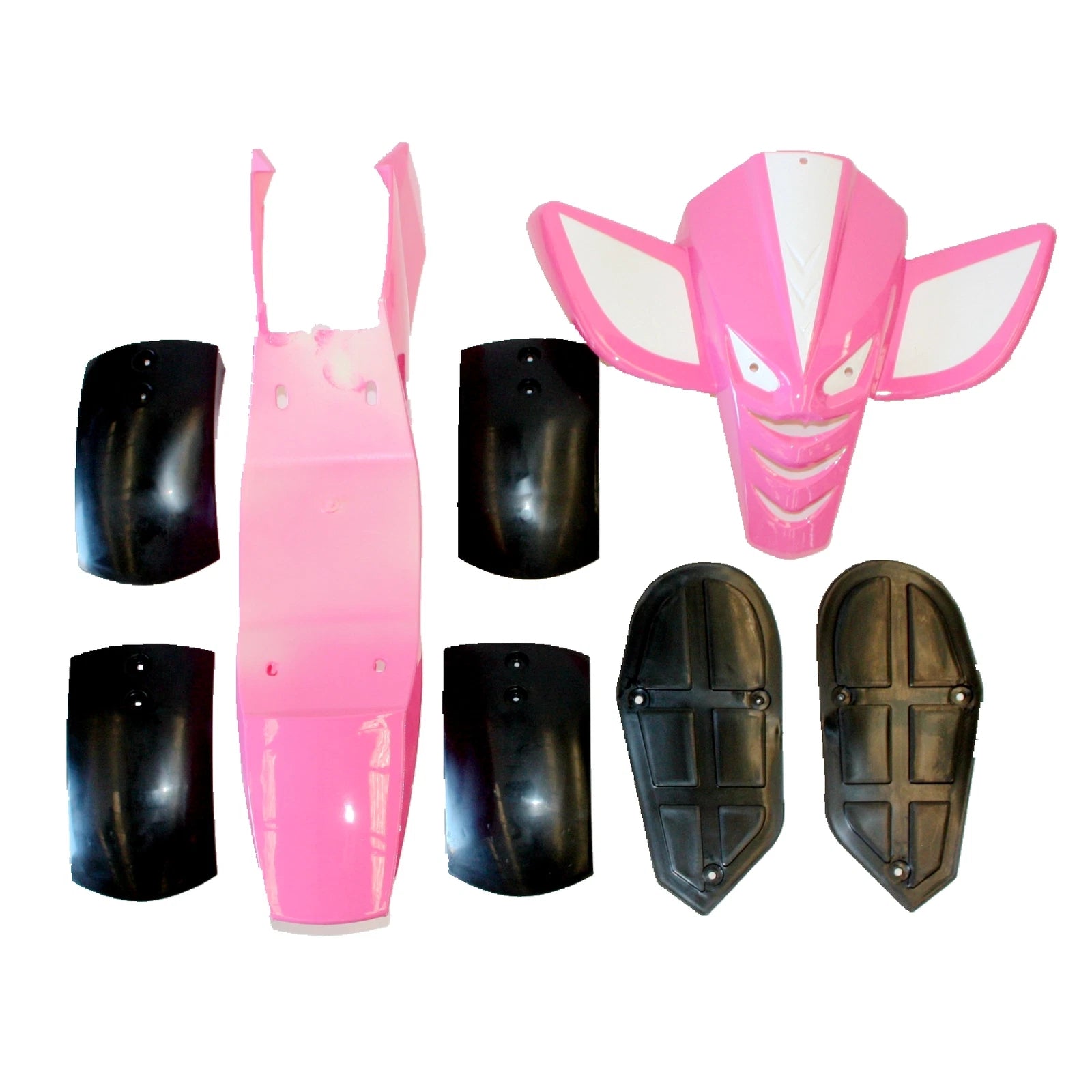Plastic Fairing Fuel Tank Seat Mud Guard Foot Rest for 49cc Quad ATV (2000–2023)