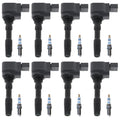 Set of 8 Ignition Coils & Iridium Spark Plugs for Audi RS7 S6 S7 S8 (2013–2021)