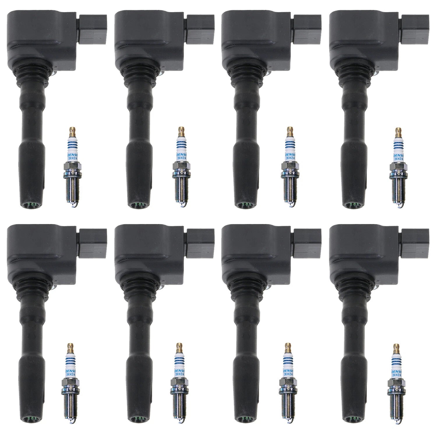 Set of 8 Ignition Coils & Iridium Spark Plugs for Audi RS7 S6 S7 S8 (2013–2021)