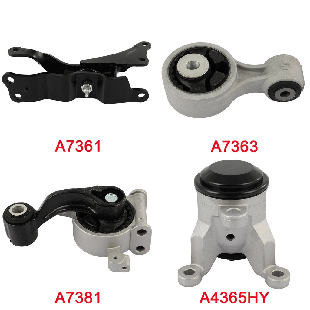 4X Engine Motor & Transmission Mount & Torque Strut Mount for Nissan Maxima (2004–2008)