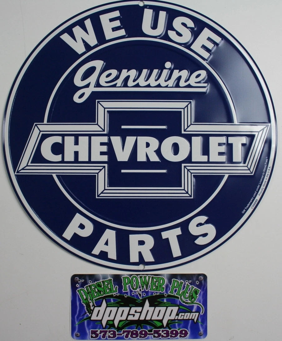 Chevrolet Round Sign Logo Tag for Chevy GMC (Genuine Parts)
