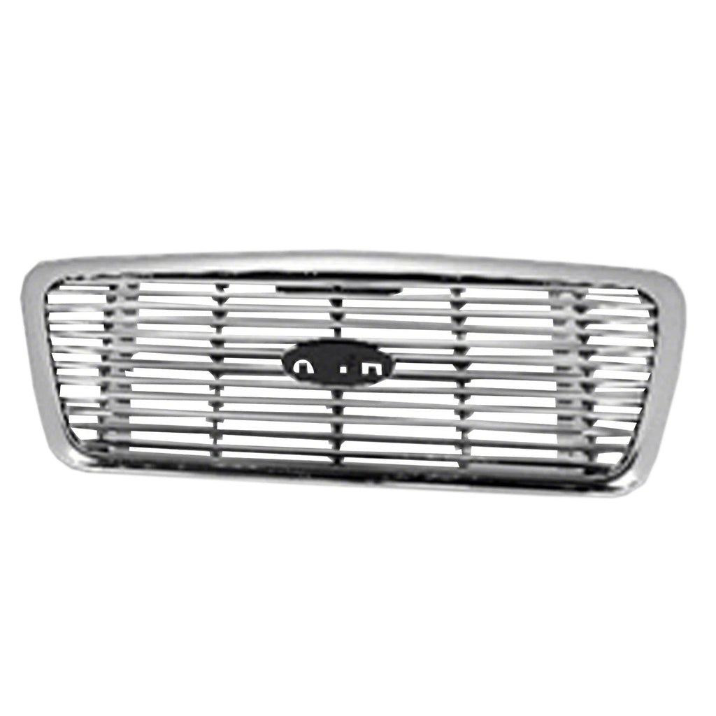 Front Grille Replacement Chrome Plastic for See Compatibility Chart