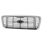 Front Grille Replacement Chrome Plastic for See Compatibility Chart