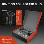 2X Ignition Coil & 4X Iridium Spark Plug for Mitsubishi Outlander (2003)
