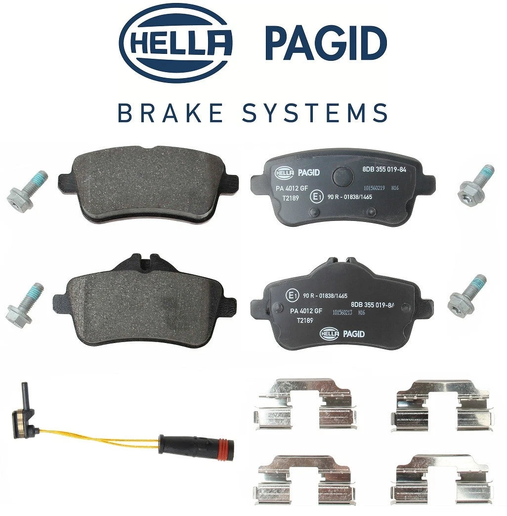 Rear Brake Pad Set with Wear Sensor for Mercedes W166 GLE300d GLE350 ML250 ML350 (2012–2019)