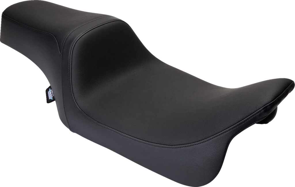 Predator 1Up Seat for Harley FLH (2008–2023) - Vinyl - Black - Smooth