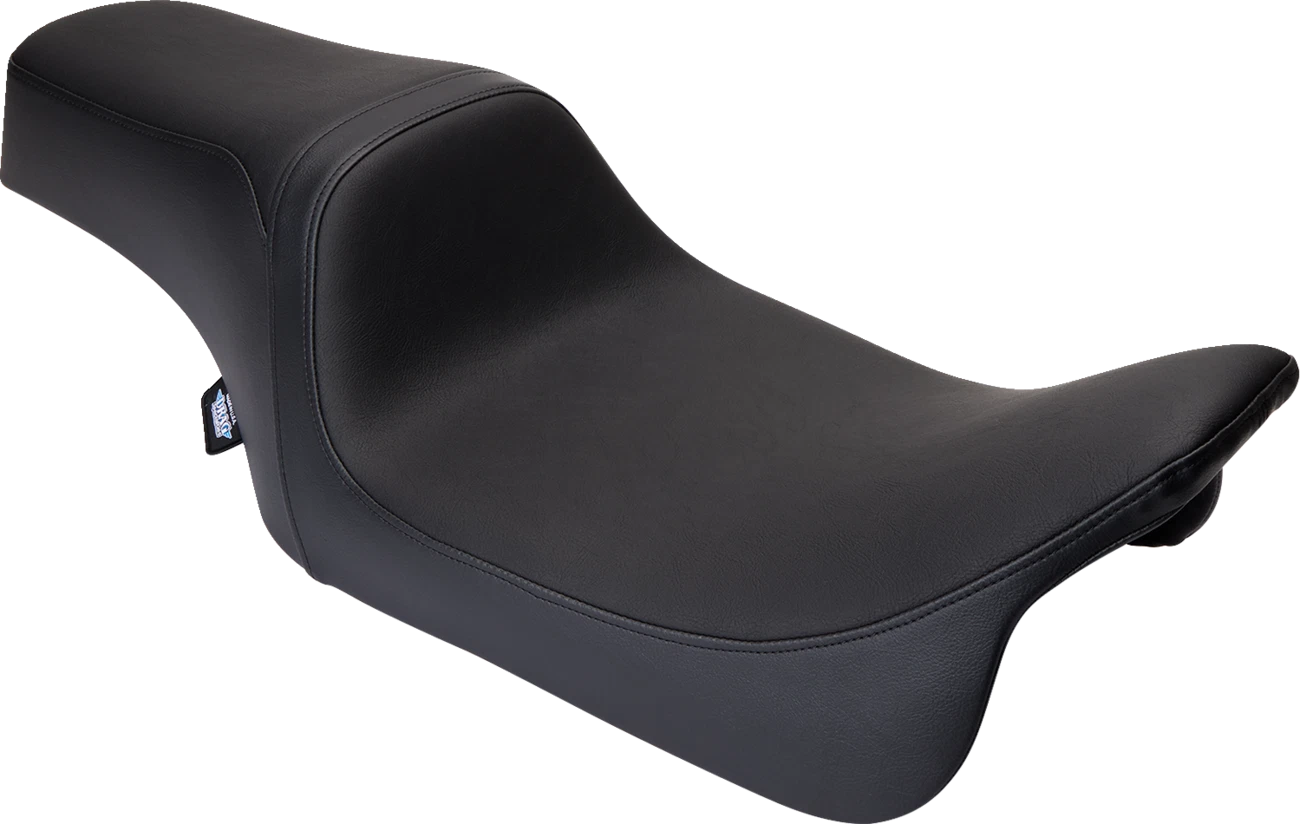 Predator 1Up Seat for Harley FLH (2008–2023) - Vinyl - Black - Smooth