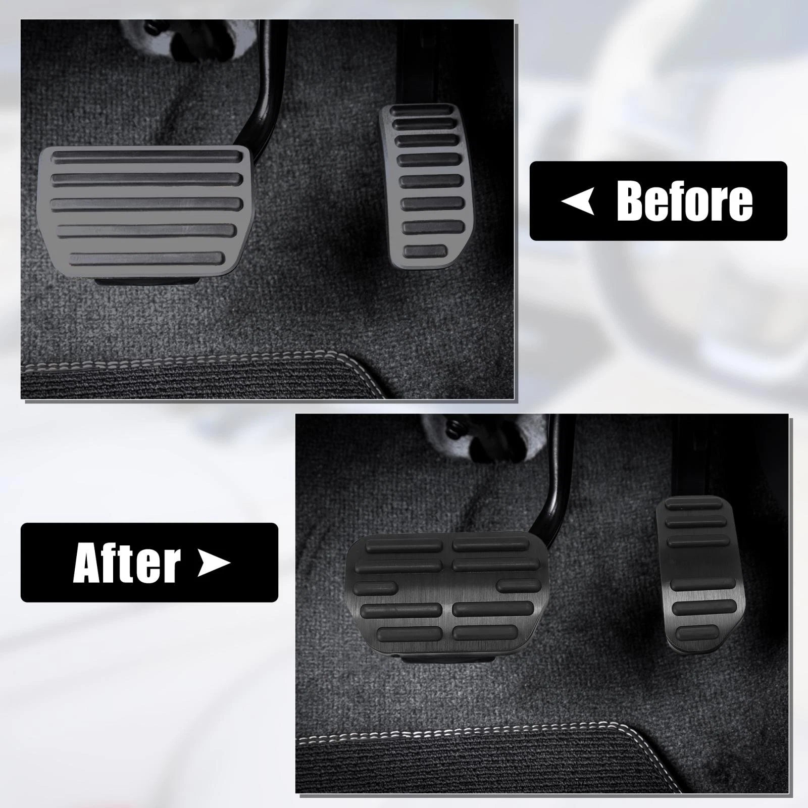 Brake Accelerator Foot Pedal Cover Kit for Toyota Corolla RAV4 (2014–2018)