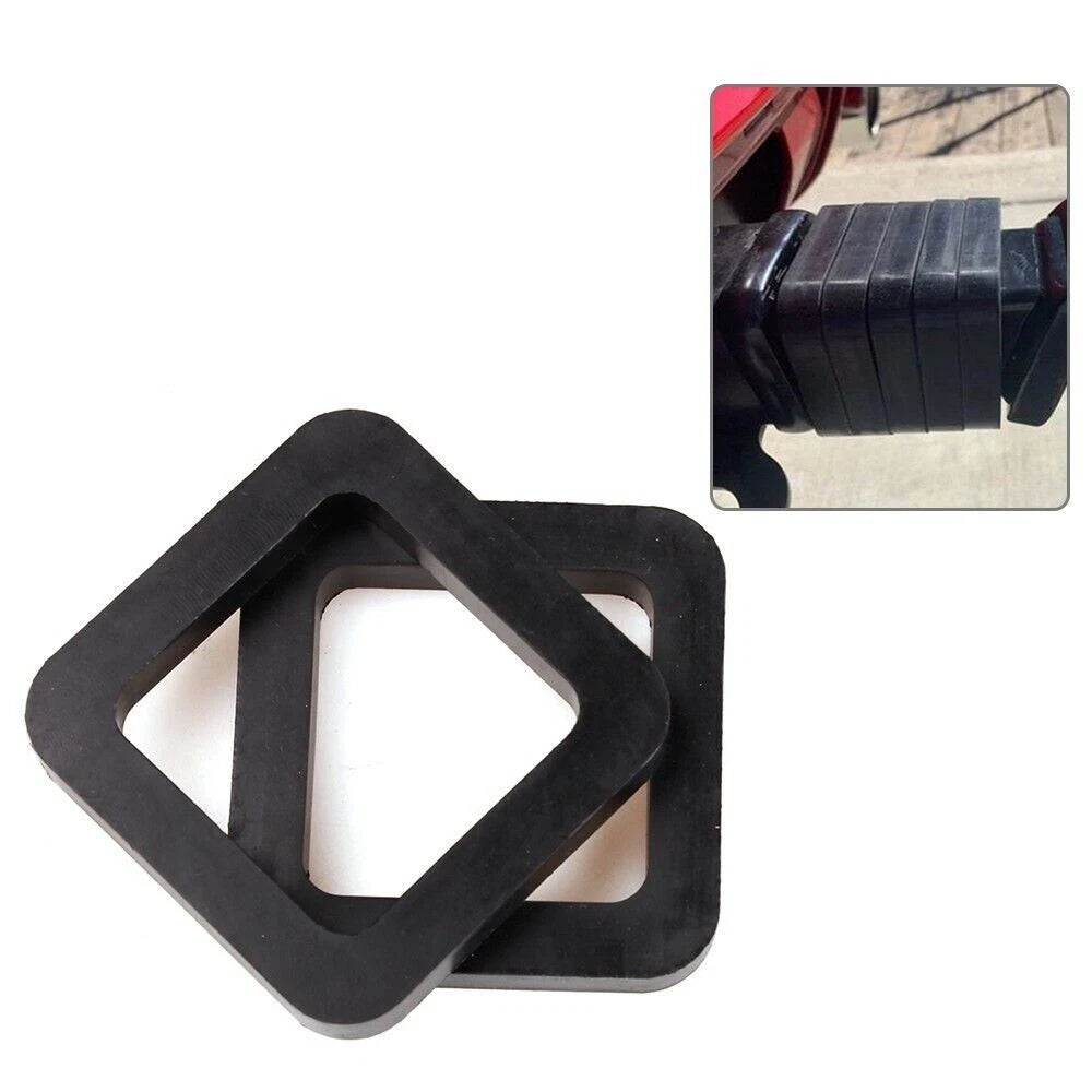 Set of 2 Rubber Cushion Silencer Pads for Trailer Hitch Receiver