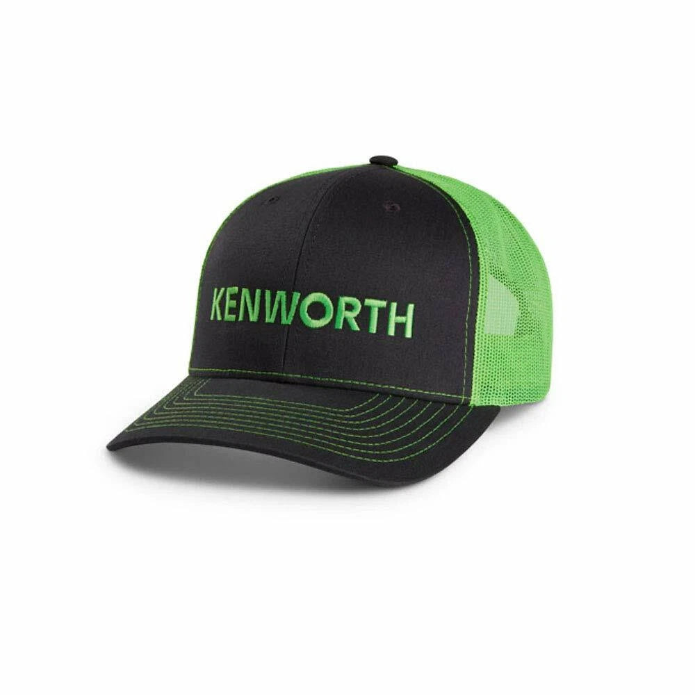 Kenworth Trucks Hat for Kenworth (2010–2023) - Charcoal Green Mesh Richardson 112