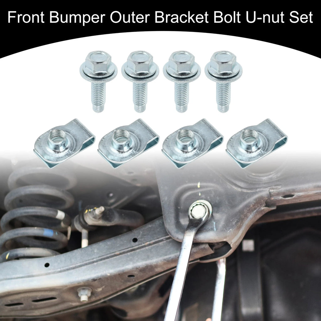 Set of 2 Front Bumper Outer Bracket U-nuts No. 11516845 for Ford F250 (2011–2016)