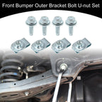 Set of 2 Front Bumper Outer Bracket U-nuts No. 11516845 for Ford F250 (2011–2016)