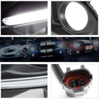 Front Bumper Fog Light Bezel Cover with LED DRL for Highlander XU50 (2014–2016)
