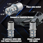 Ultra Red BAY15D 13-SMD LED Tail Brake Stop Light Bulbs for 2014-2015