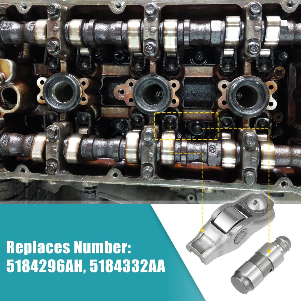 Rocker Arm and Valve Lifter Kit 12 Pcs for Chrysler 200 300 Dodge Charger (2011–2016)