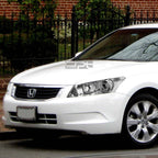 Pair of Chrome/Clear Side Headlight Lamps for Honda Accord Sedan (2008–2012)