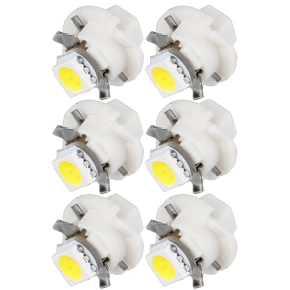 6x B8.4D-1-5050-SMD White LED Bulbs for BMW Dodge