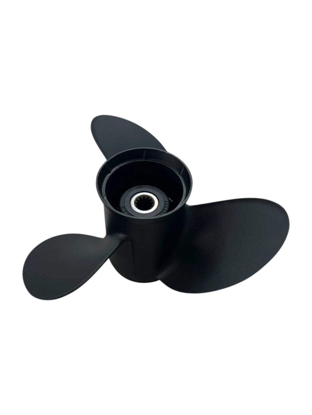 3X 13 3/4 x 15 RH Black SS Propeller for OMC Evinrude Johnson (OEM 389949)