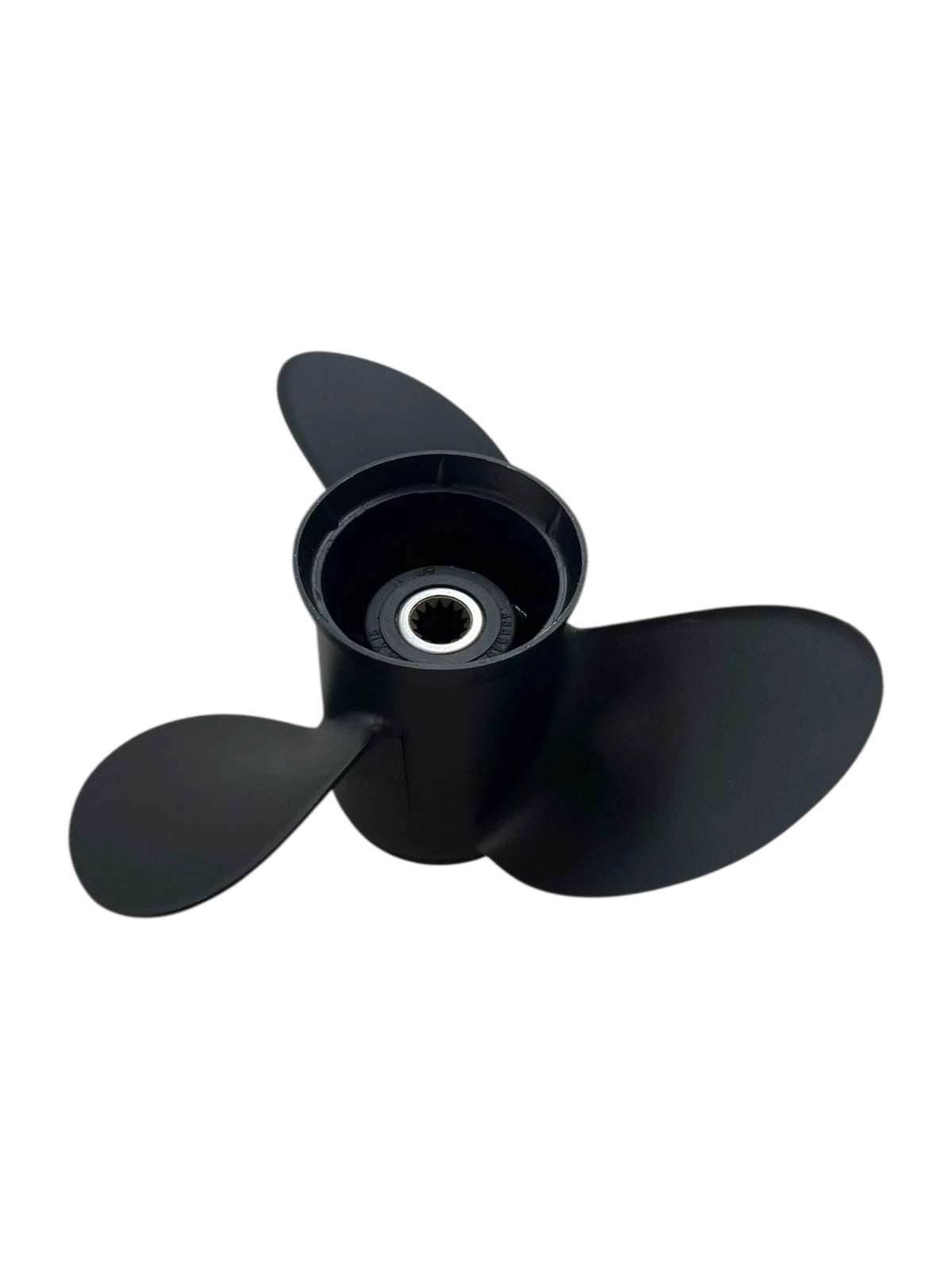 3X 13 3/4 x 15 RH Black SS Propeller for OMC Evinrude Johnson (OEM 389949)