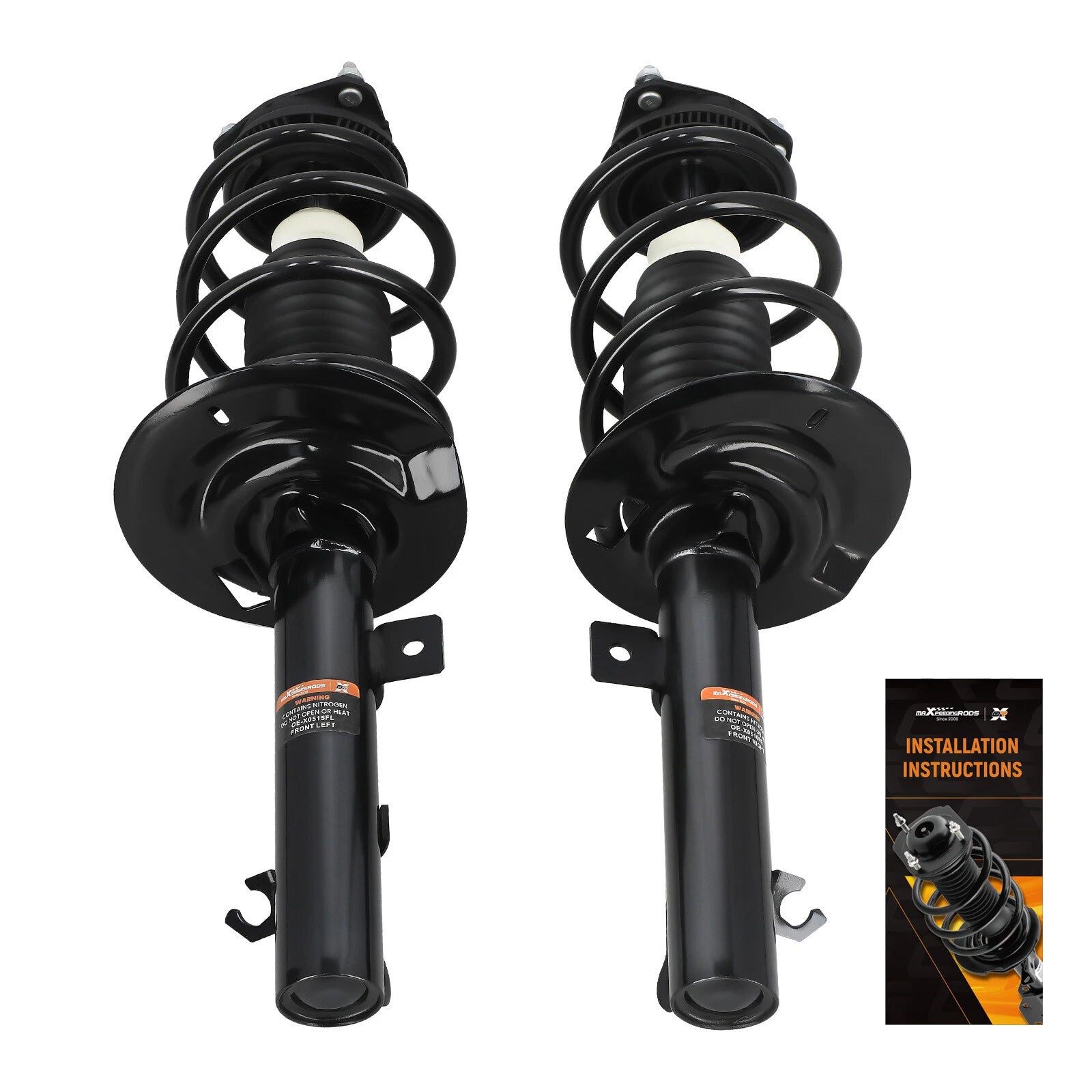 2X Front Complete Struts for Ford Focus (2008–2011)