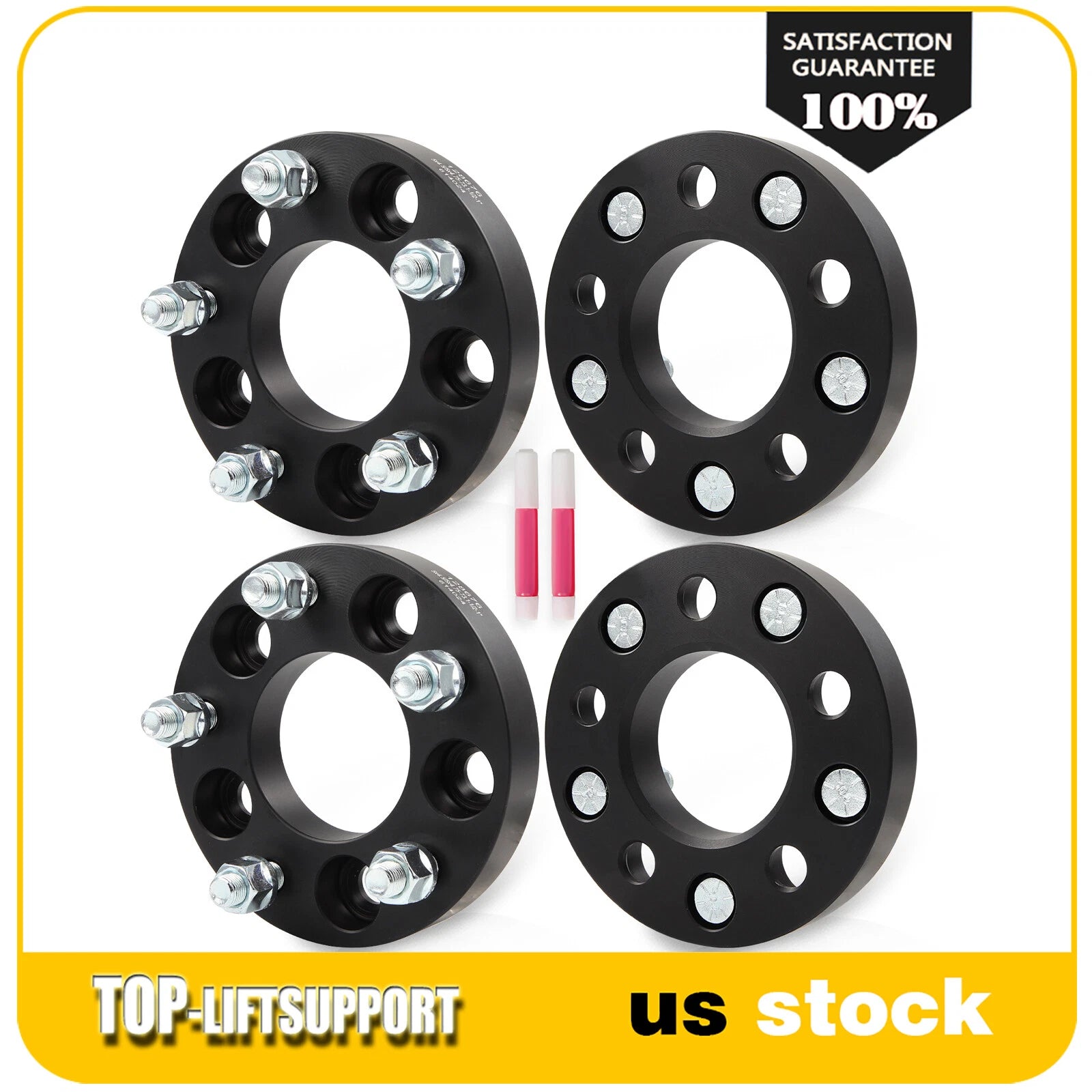 Set of 4 Wheel Adapters 5x4.5 to 5x4.75 for Ford Jeep to Chevy 5 Lug