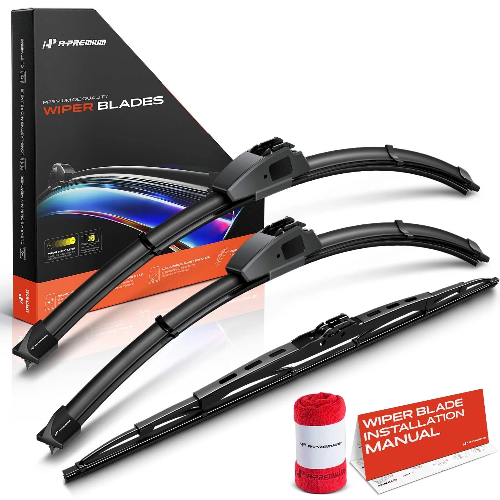 Set of 3 Wiper Blades for BMW X5 (2000–2006)