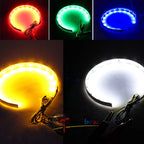 RGB LED Demon Eye Halo Ring Headlight Projector for Universal Fit (2010–2023)