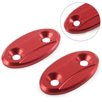 2X Rearview Mirror Block Off Base Plates for BMW S1000RR (2009–2018) Red
