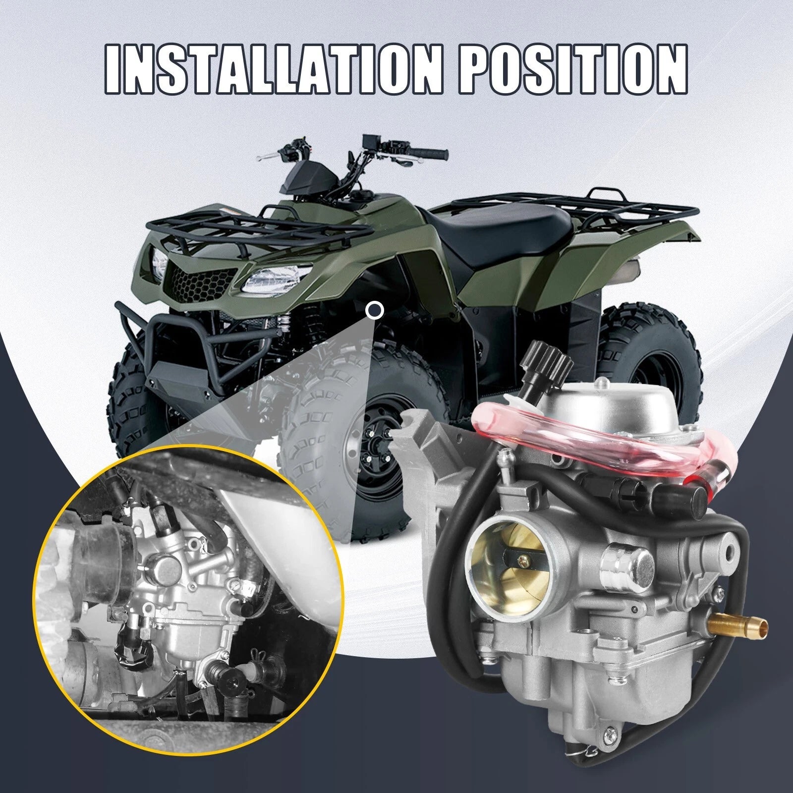 Carburetor for Suzuki Eiger 400 (2002-2007) with Manual Choke