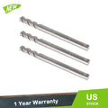 3Pcs 1/8" Carbide End Mill for Aluminum (Regular Length)